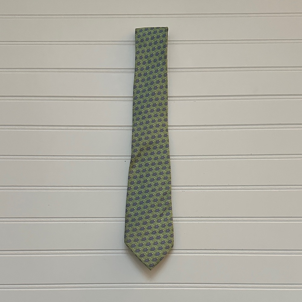 Croft & Barrow Green & Blue Turtle Tie